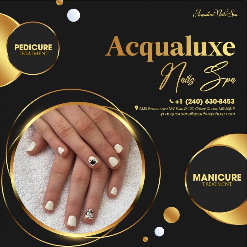 Acrylic nail extensions applied at nail salon 20915